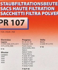 Les meilleures critiques de ✔️ Fust PR 107 U2200 V18/E16 - Sac à Poussière ⭐ -Dyson Sales unnamed file 1144