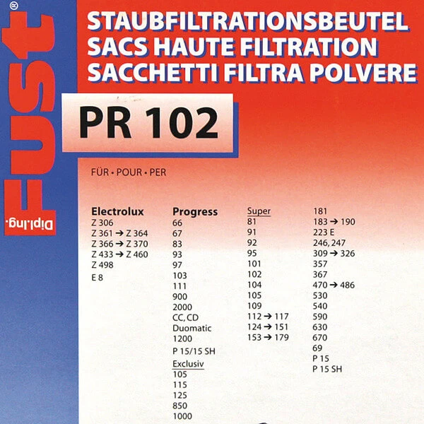 Promo ???? Fust PR 102 Z361-460 E8 - Sac à Poussière ❤️ 4 Promo ???? Fust PR 102 Z361-460 E8 - Sac à Poussière ❤️ – Image 2