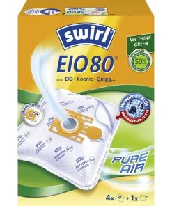 Le moins cher ???? Swirl Sac Filtrant Pour Aspirateur EIO 80 4 Pièce/s - Sac à Poussière ????