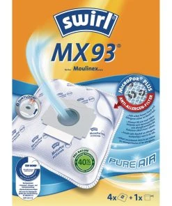 Nouveau ???? Swirl Sac Filtrant Pour Aspirateur MX 93 4 Pièce/s - Sac à Poussière ????