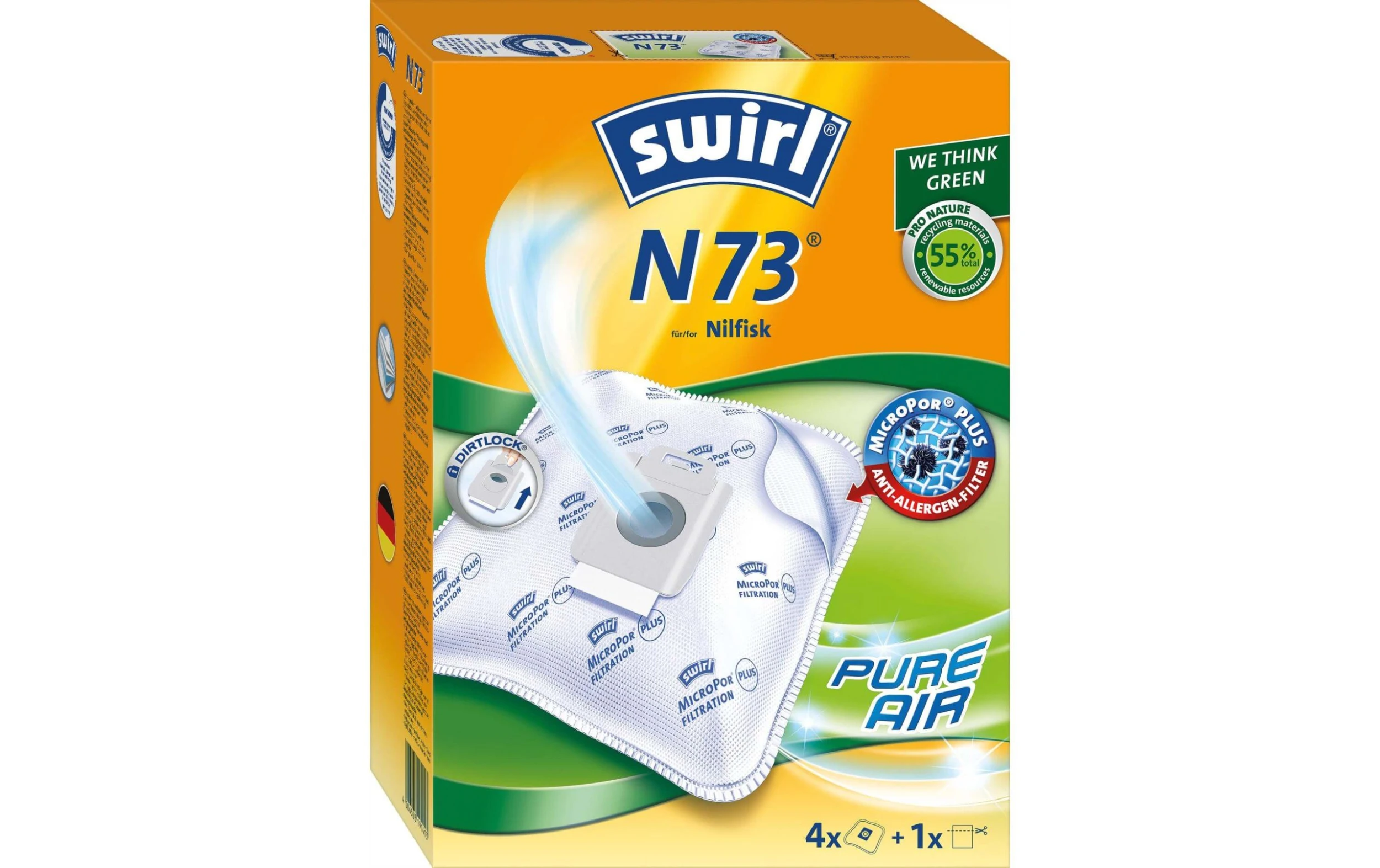 Coupon ✔️ Swirl Sac Filtrant Pour Aspirateur N 73 4 Pièce/s - Sac à Poussière ???? 3 Coupon ✔️ Swirl Sac Filtrant Pour Aspirateur N 73 4 Pièce/s - Sac à Poussière ????