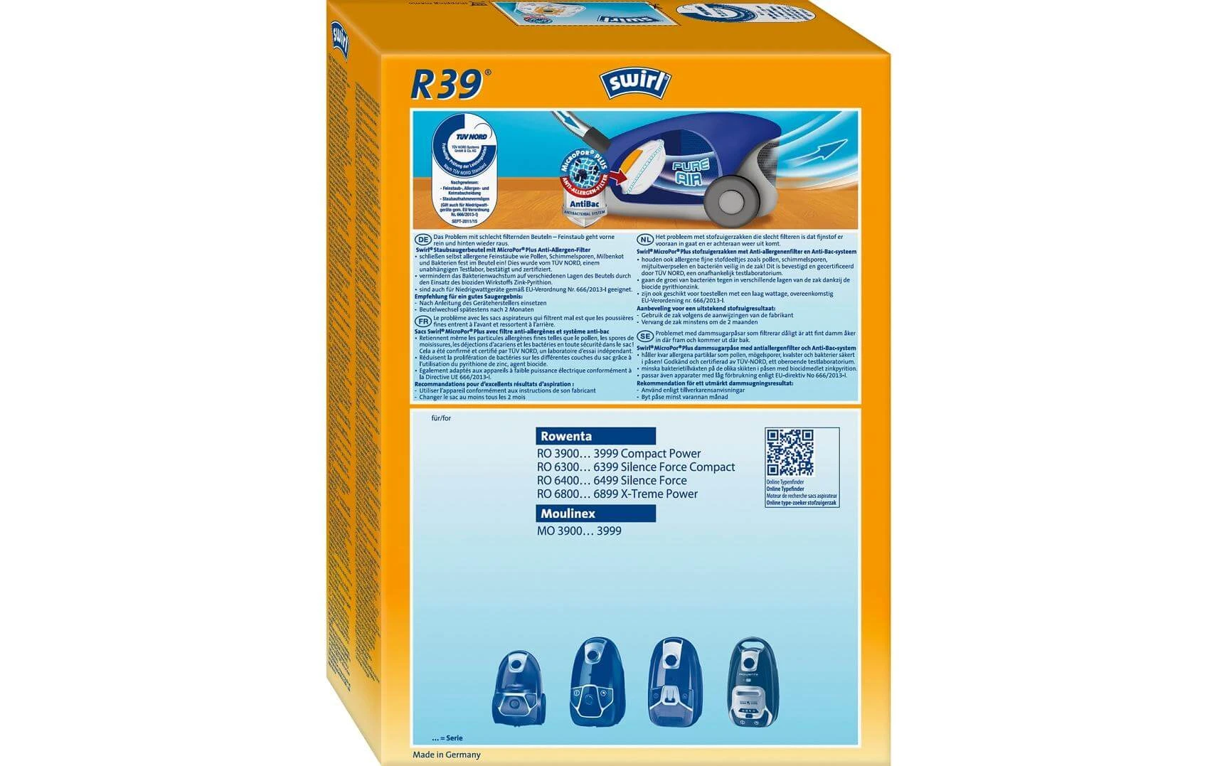 Promo ???? Swirl Sac Filtrant Pour Aspirateur R 39, 4 Pièce/s - Sac à Poussière ???? 4 Promo ???? Swirl Sac Filtrant Pour Aspirateur R 39, 4 Pièce/s - Sac à Poussière ???? – Image 2