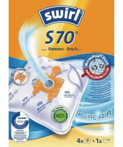 Budget ???? Swirl Sac Filtrant Pour Aspirateur S 70 4 Pièce/s - Sac à Poussière ????