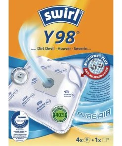 Meilleure affaire ???? Swirl Sac Filtrant Pour Aspirateur Y 98 4 Pièce/s - Sac à Poussière ????