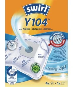 Bon marché ✨ Swirl Sac Filtrant Pour Aspirateur Y 104 4 Pièce/s - Sac à Poussière ????