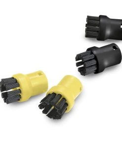 Vente flash ???? Kärcher Ensemble De Brosses Rondes - Accessoires Nettoyeur Vapeur ????