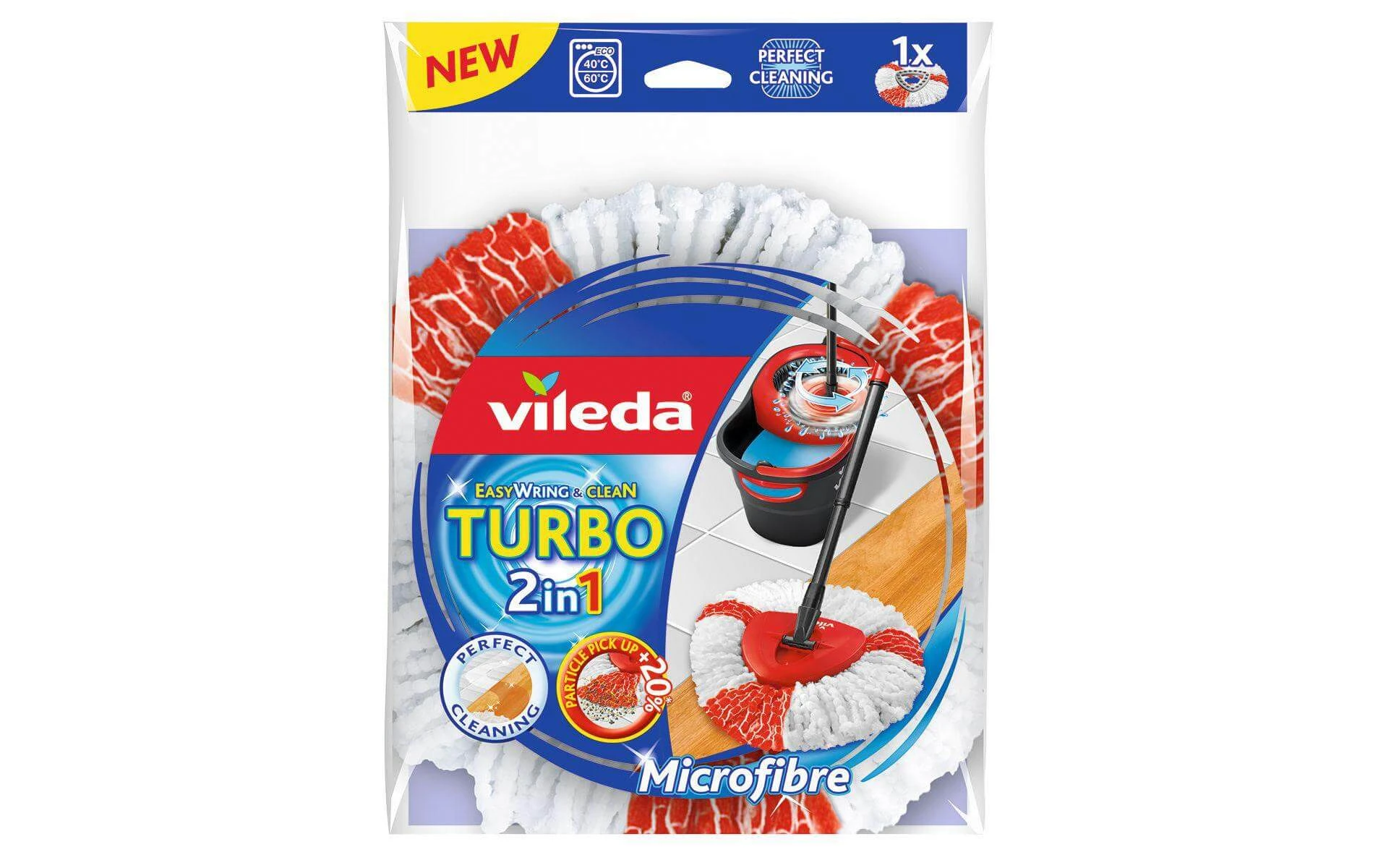 Meilleure vente ???? Vileda Tête De Rechange Pour Balai éponge EasyWring And Clean Rouge/Blanc - Accessoires Essuie-pieds ⭐ 4 Meilleure vente ???? Vileda Tête De Rechange Pour Balai éponge EasyWring And Clean Rouge/Blanc - Accessoires Essuie-pieds ⭐ – Image 2