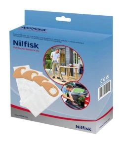 Promo ???? Nilfisk Sac Filtrant Pour Aspirateur BUDDY II Polaire, 4 Pièces - Sac à Poussière ⌛